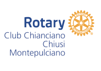 logo rotary club chiusi, chianciano, montepulciano